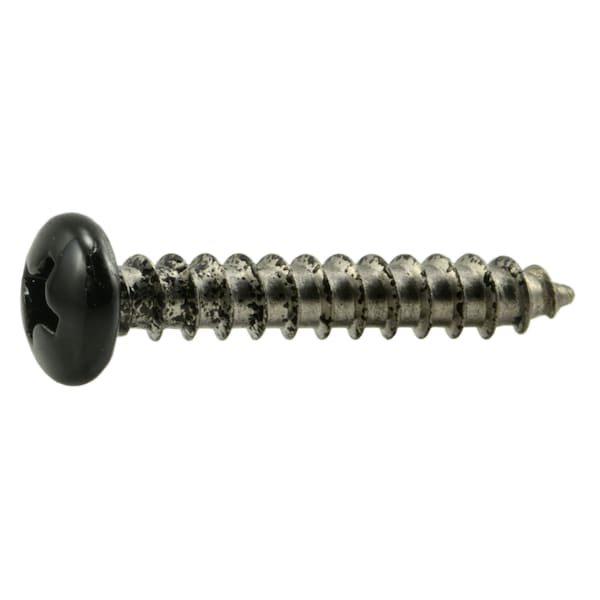 Midwest Fastener Sheet Metal Screw, #8 x 1 in, Painted 18-8 Stainless Steel Pan Head Phillips Drive, 100 PK 09096 - main
